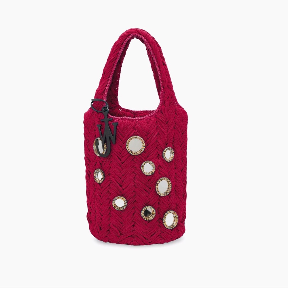 Gorgeous JW Anderson mirrored woven shopper.